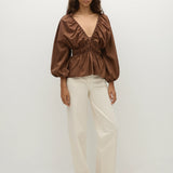 Faithfull - Lina Top Chestnut Brown