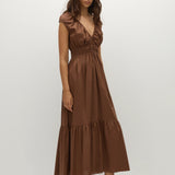 Faithfull - Hedda Maxi Dress Chestnut Brown