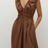 Faithfull - Hedda Maxi Dress Chestnut Brown