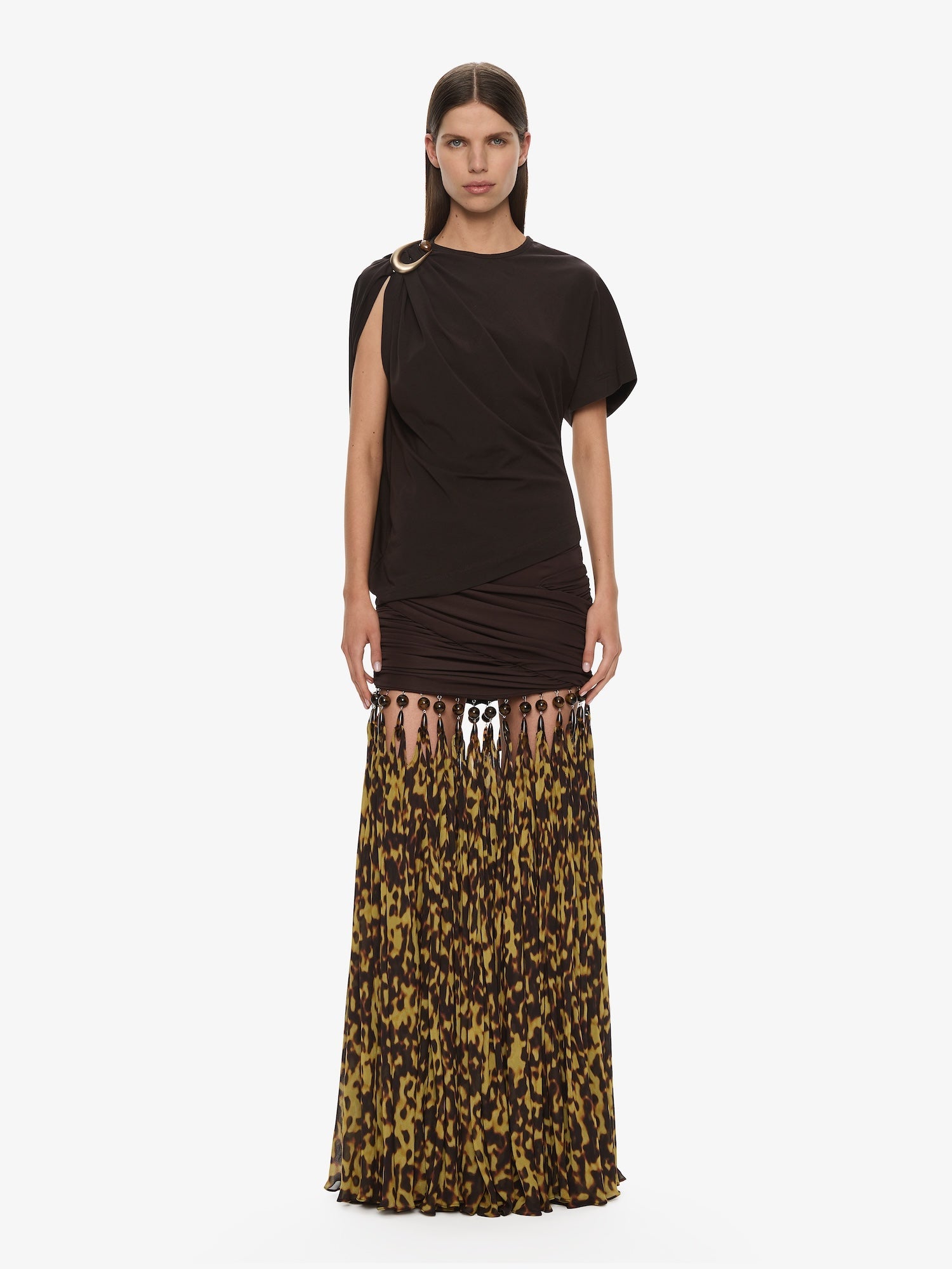 Christopher Esber - Tortoiseshell Droplet Jersey Skirt – The