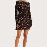 Faithfull - Lilou Mini Dress Clover Brown - Final Sale