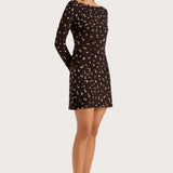 Faithfull - Lilou Mini Dress Clover Brown - Final Sale