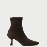 Loeffler Randall - Thandy Brown Suede Curved Heel Bootie