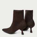 Loeffler Randall - Thandy Brown Suede Curved Heel Bootie