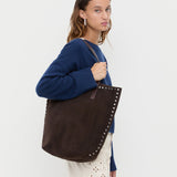 Loeffler Randall - Walker Brown/Silver Suede Tote