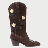Loeffler Randall - Wilder Brown Suede Tulip Boot