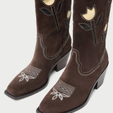 Loeffler Randall - Wilder Brown Suede Tulip Boot