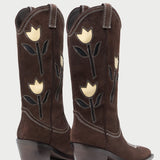 Loeffler Randall - Wilder Brown Suede Tulip Boot