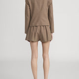 FRAME - The Plaid Smart Blazer -- Brown Multi