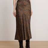 Veronica Beard - Clover Stretch-Silk Midi Skirt