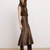 Veronica Beard - Clover Stretch-Silk Midi Skirt