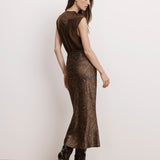 Veronica Beard - Clover Stretch-Silk Midi Skirt
