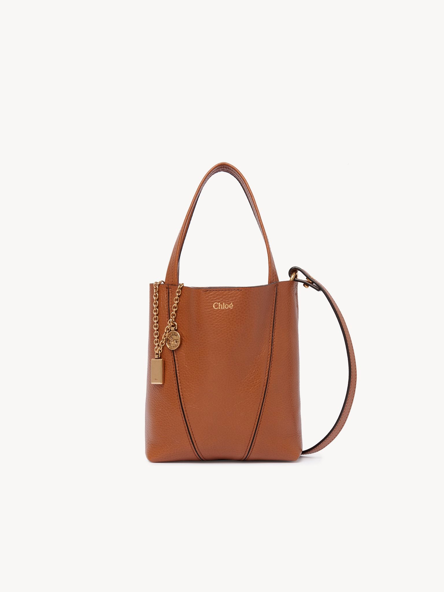 Chloé Chloé - Small Chloé Spin tote bag in grained leather