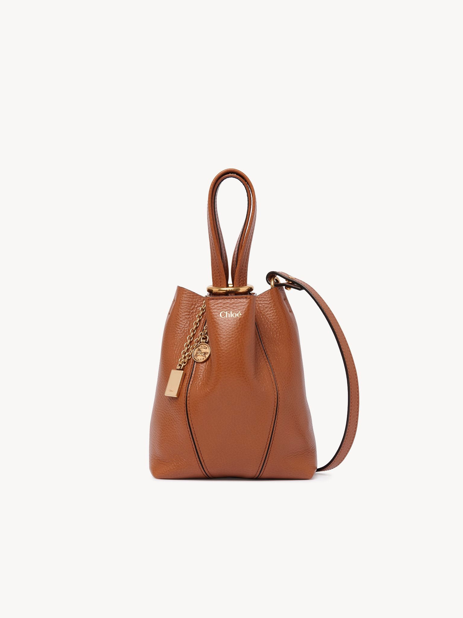 Chloé Chloé - Small Chloé Spin tote bag in grained leather