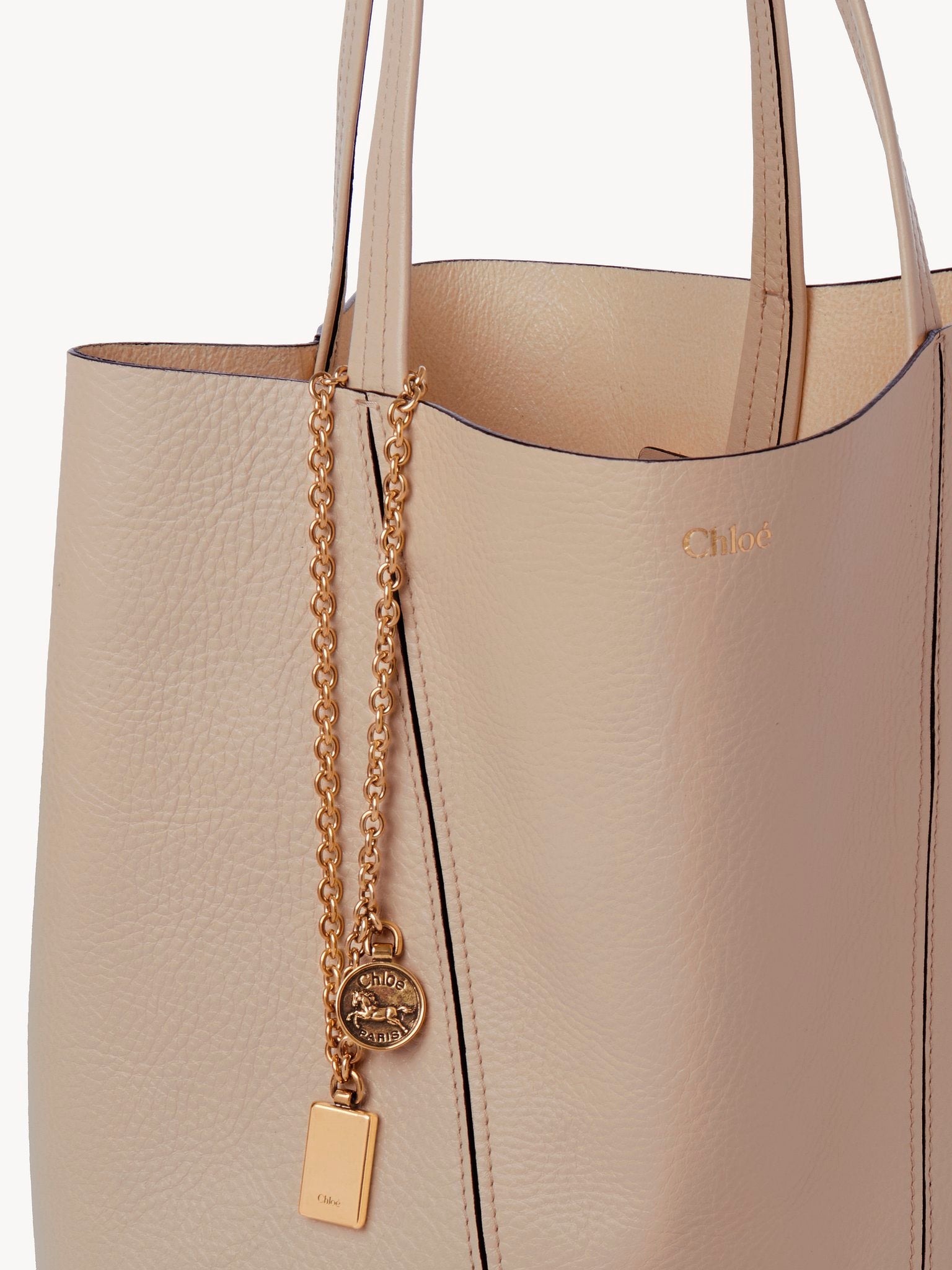 Chloé Chloé - Chloé Spin tote bag in grained leather