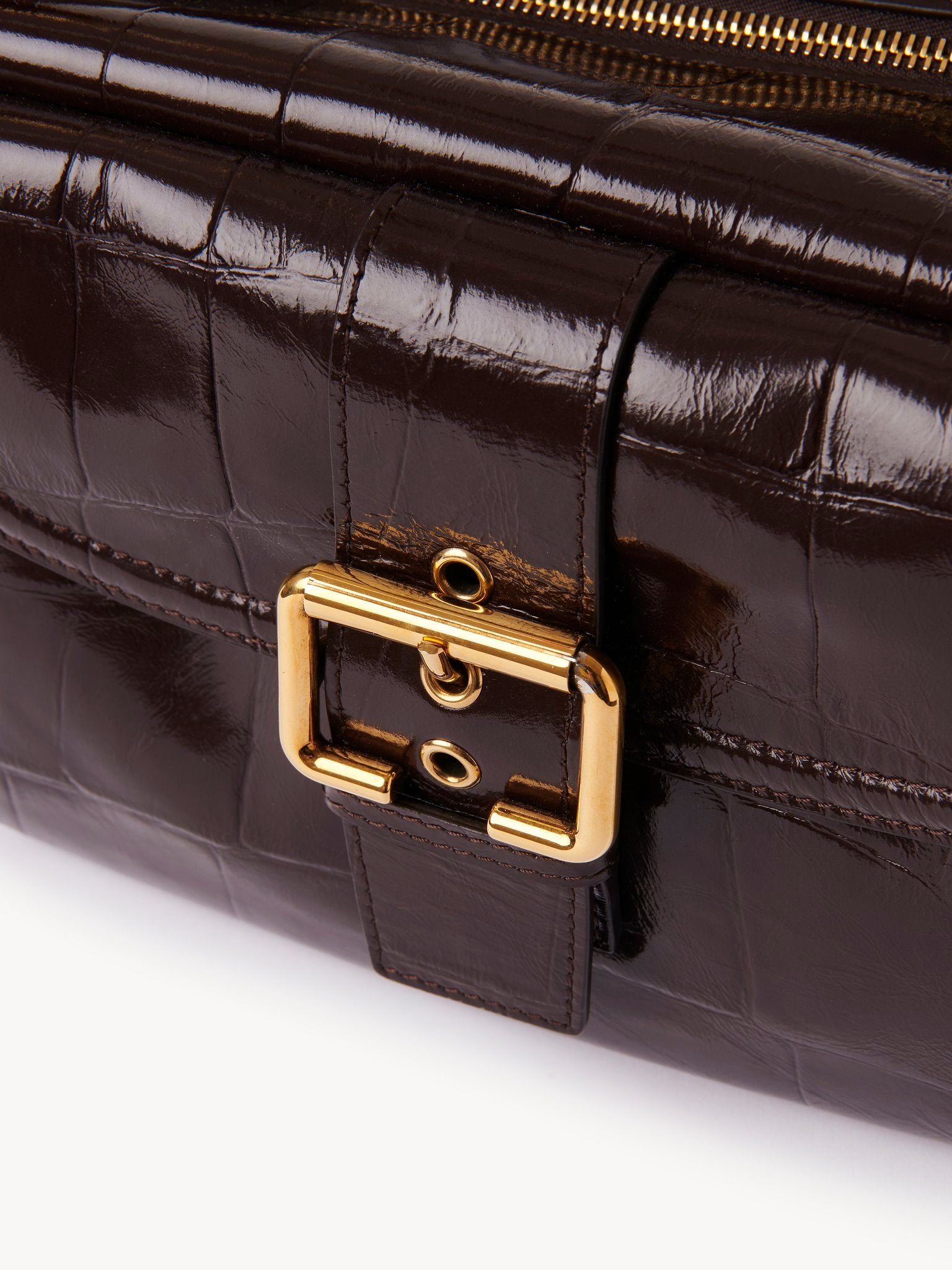 Chloé Chloé - Camera bag in croco-effect leather