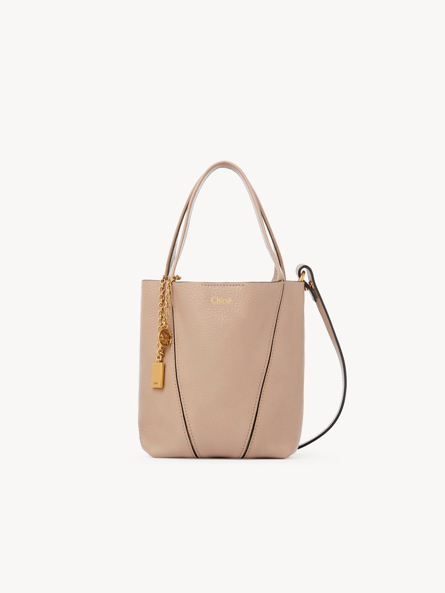 Chloé Chloé - Small Chloé Spin tote bag in grained leather
