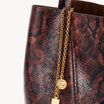 Chloé Chloé - Chloé Spin tote bag in python-effect leather