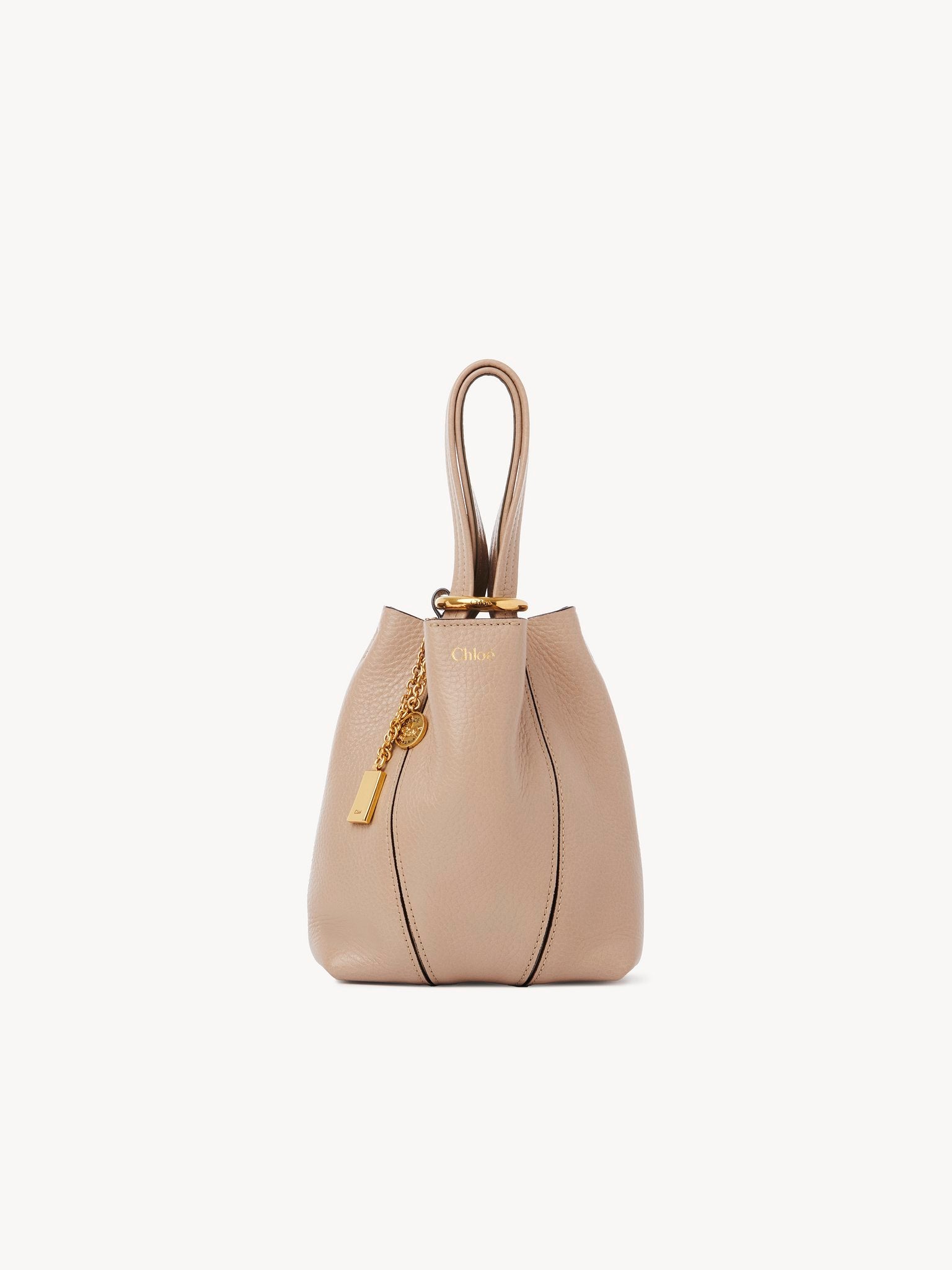 Chloé Chloé - Small Chloé Spin tote bag in grained leather