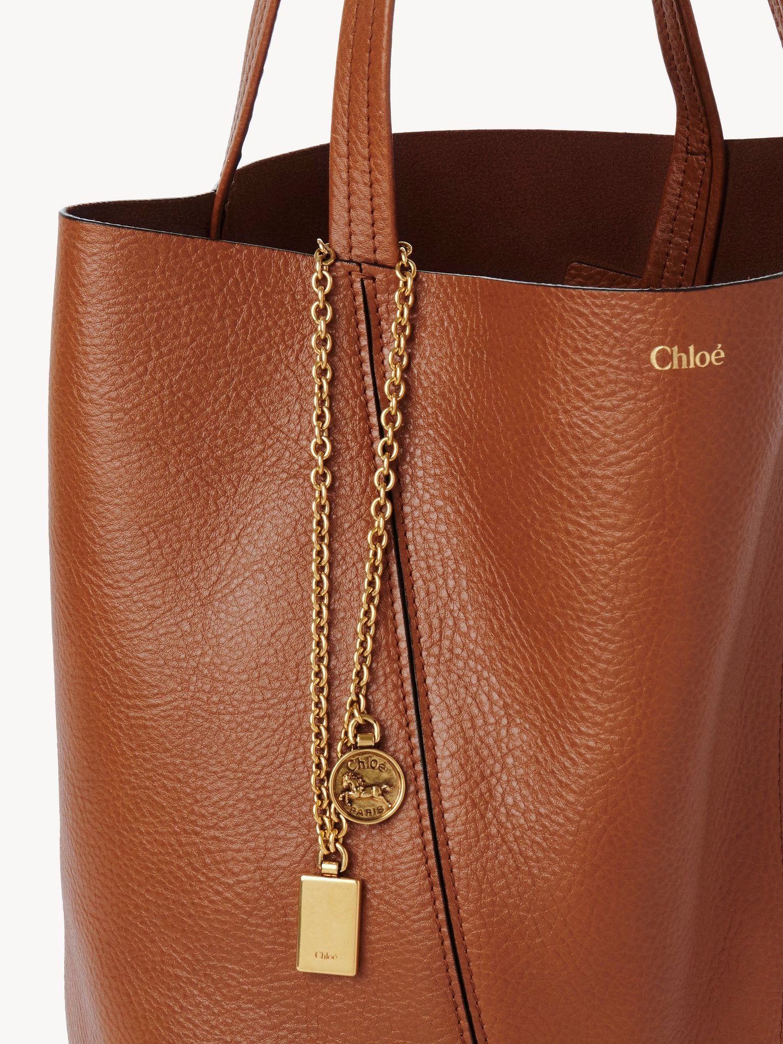 Chloé Chloé - Chloé Spin tote bag in grained leather