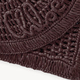 Chloé Chloé - Summer Banana flat pouch with strap in raffia