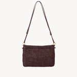 Chloé Chloé - Summer Banana flat pouch with strap in raffia