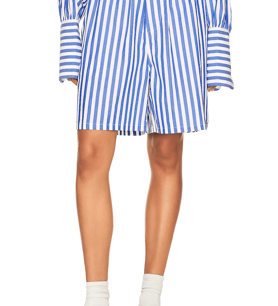 Helsa Cotton Poplin Pajama Shorts