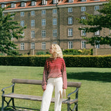 Faithfull - Lyana Top Scandi Stripe Red Cream