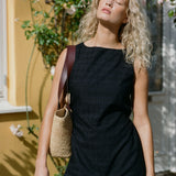 Faithfull - Lily Mini Dress Agnes Broderie Anglaise Black