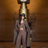 L'AGENCE - Kolina Plaid Long Coat