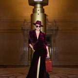 L'AGENCE - Pilar Velvet Wide-Leg Pant