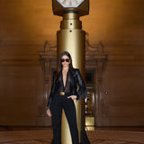 L'AGENCE - Vashti Fringe Leather Blazer