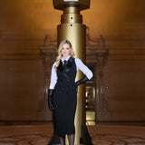 L'AGENCE - Catherine Tuxedo Midi Dress