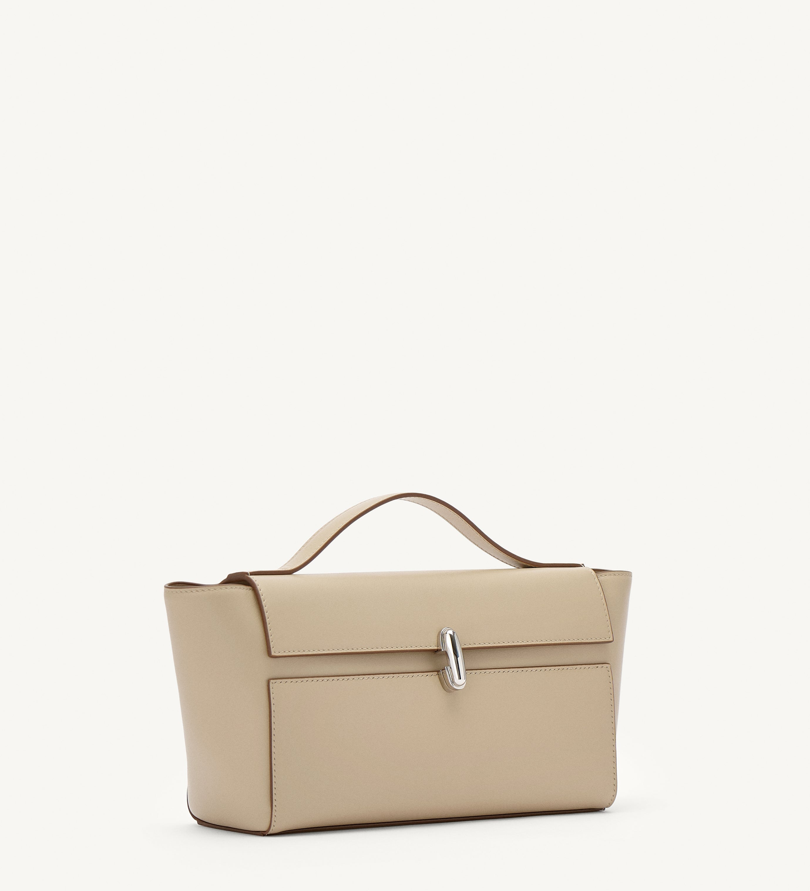 SAVETTE - Trapeze Pochette in Bone Leather