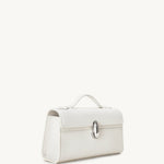 side view of the Symmetry Pochette handbag in Ivory leather 