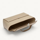 SAVETTE - Trapeze Pochette in Bone Leather