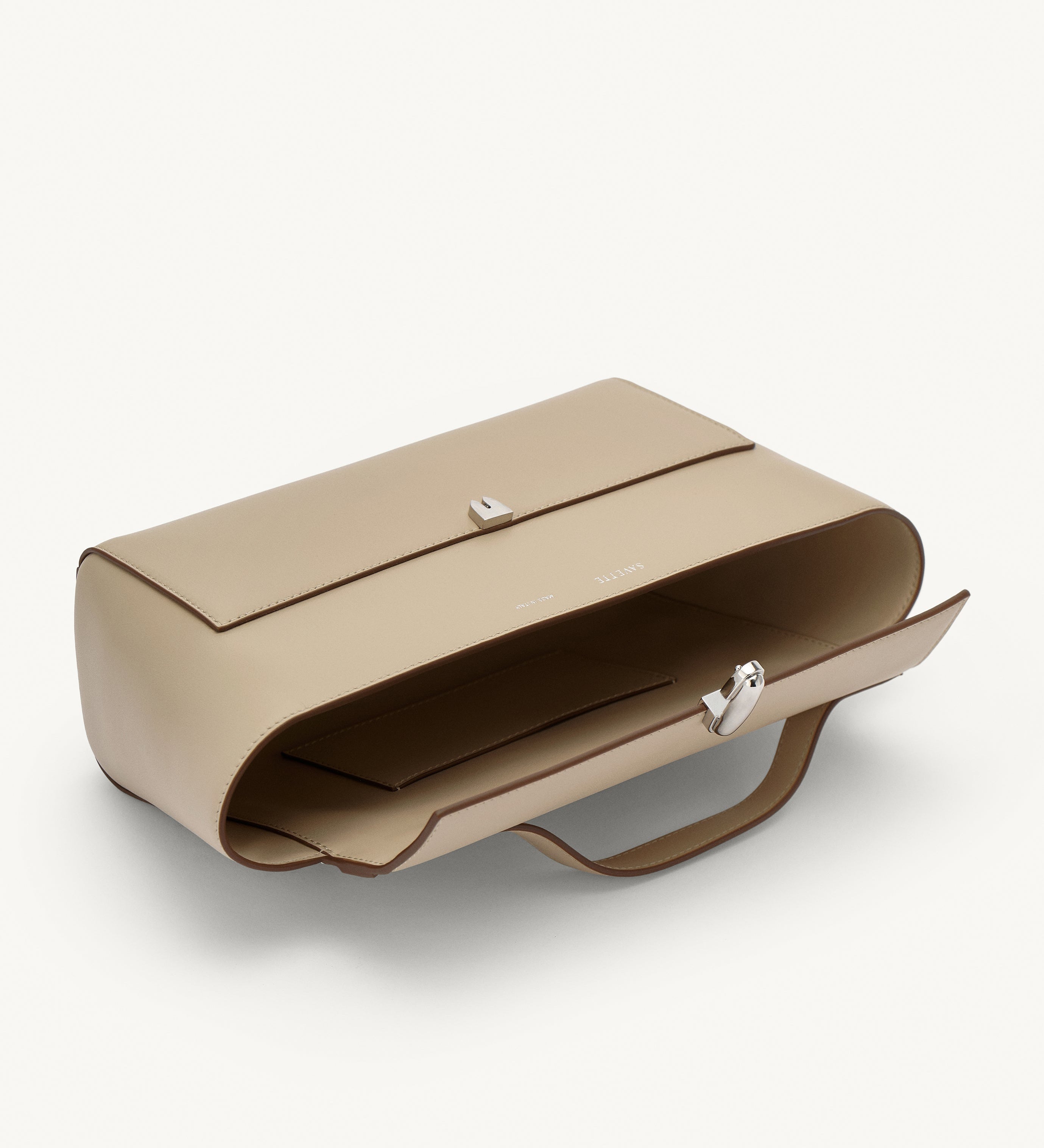 SAVETTE - Trapeze Pochette in Bone Leather