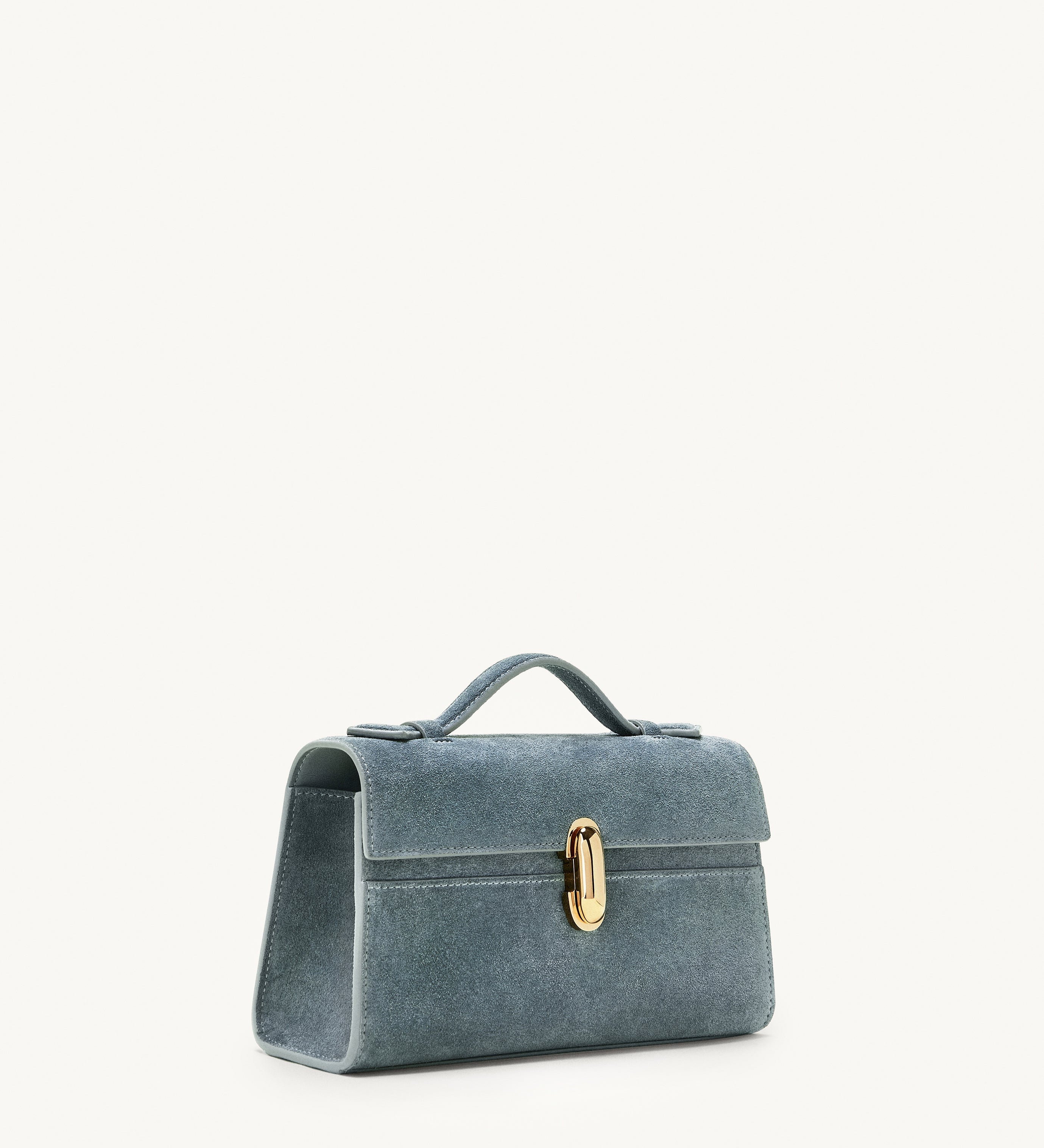 SAVETTE - Symmetry Pochette in Denim Suede