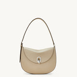 SAVETTE - Small Tondo Hobo in Bone Leather