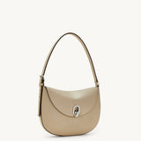 SAVETTE - Small Tondo Hobo in Bone Leather