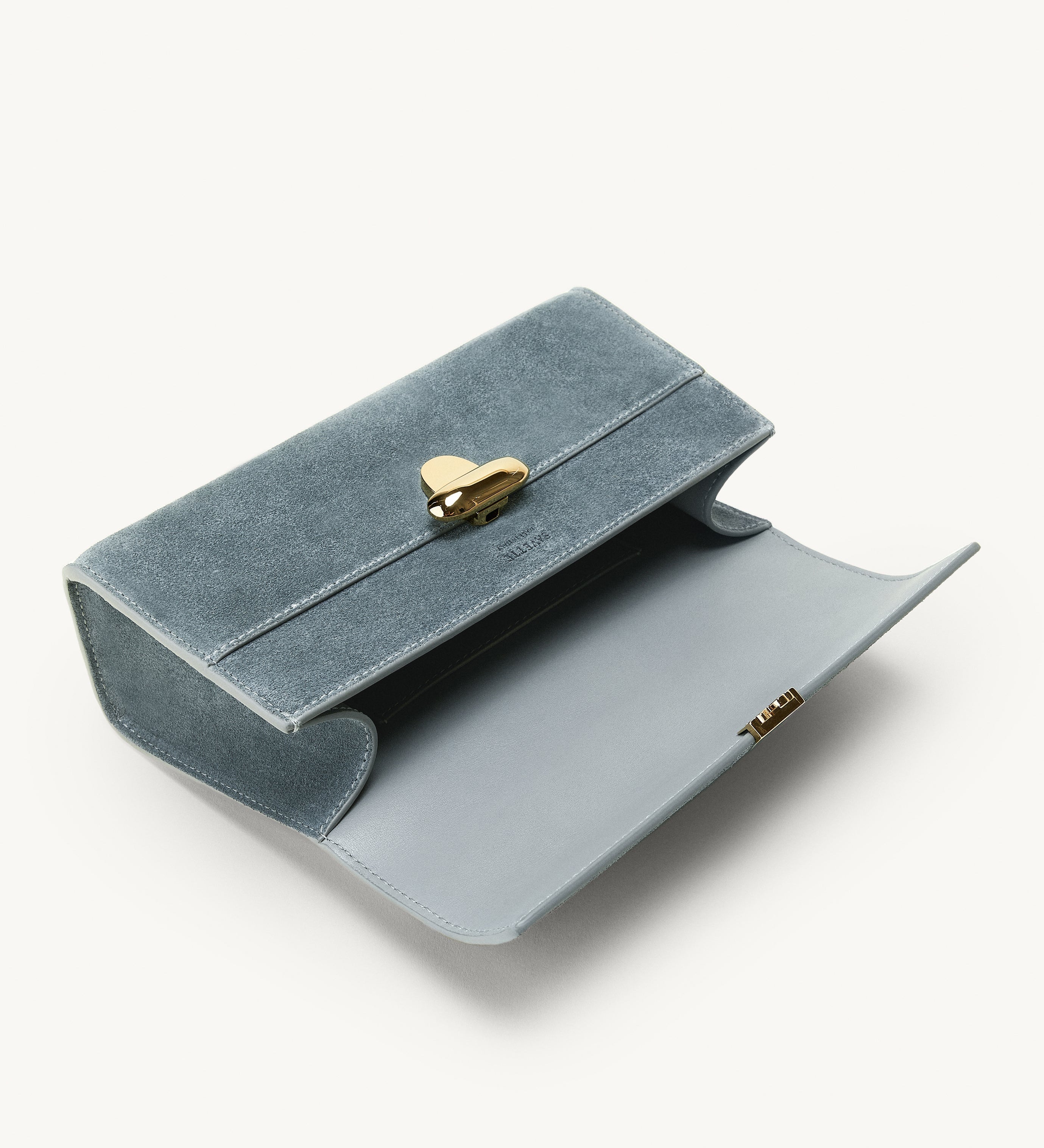 SAVETTE - Symmetry Pochette in Denim Suede