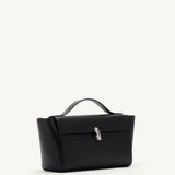 SAVETTE - Trapeze Pochette in Black Leather