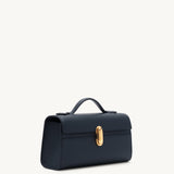 SAVETTE - Symmetry Pochette in Navy Grained Leather