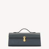 SAVETTE - Slim Symmetry Pochette in Storm Leather
