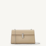 SAVETTE - Symmetry Chain Pochette in Bone Leather