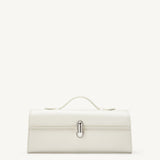 SAVETTE - Slim Symmetry Pochette in Ivory Leather