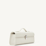 SAVETTE - Slim Symmetry Pochette in Ivory Leather