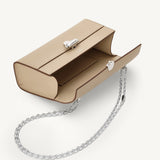 SAVETTE - Symmetry Chain Pochette in Bone Leather