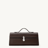 SAVETTE - Slim Symmetry Pochette in Coffee Leather