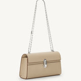 SAVETTE - Symmetry Chain Pochette in Bone Leather